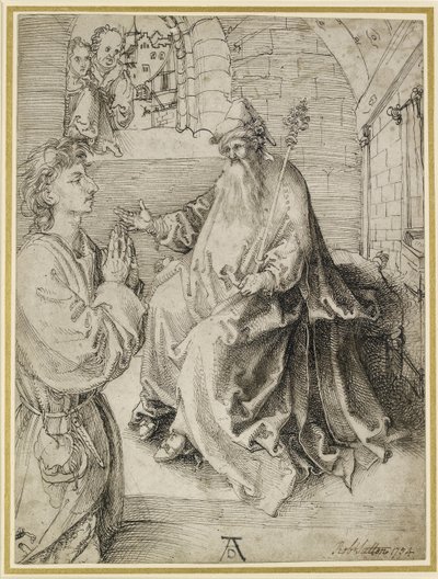 Youth Kneeling before a Potentate by Albrecht Dürer